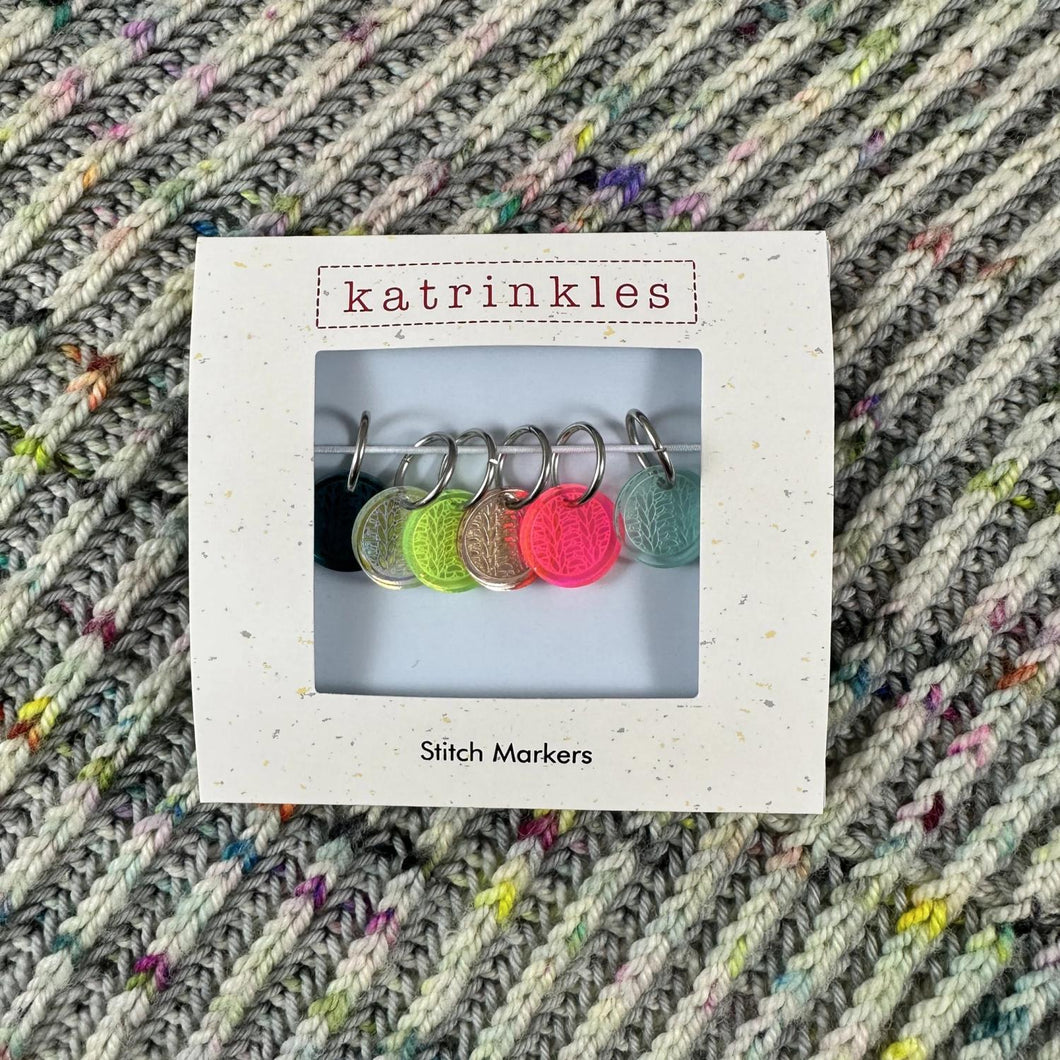 Katrinkles 2023 Knit Round Stitch Marker Set - Acrylic - NEW COLOR WAY!